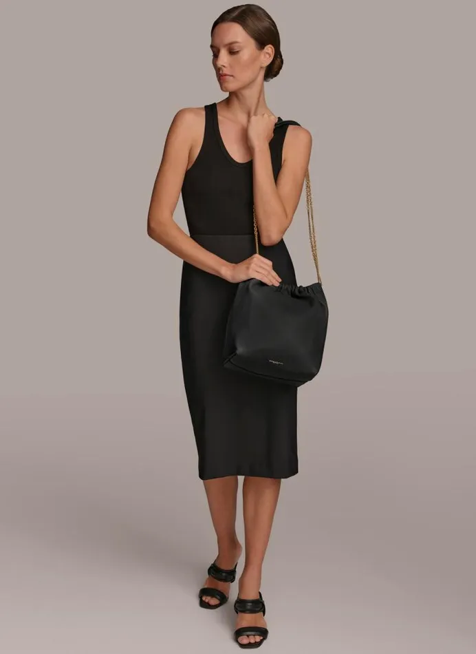 Women ROSEDALE LARGE CROSSBODY Black Donna Karan New York Crossbodies And Satchels Women ROSEDALE LARGE CROSSBODY Black Donna Karan New York Crossbodies And Satchels