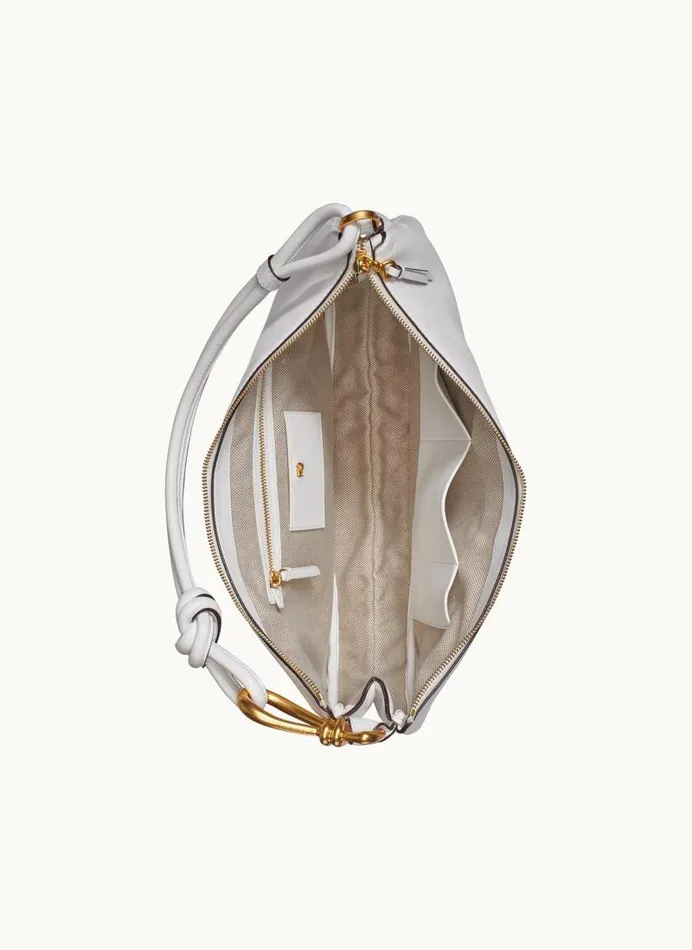 Women ROSLYN LARGE HOBO Brilliant White Donna Karan New York Shoulder And Hobo Bags Women ROSLYN LARGE HOBO Brilliant White Donna Karan New York Shoulder And Hobo Bags