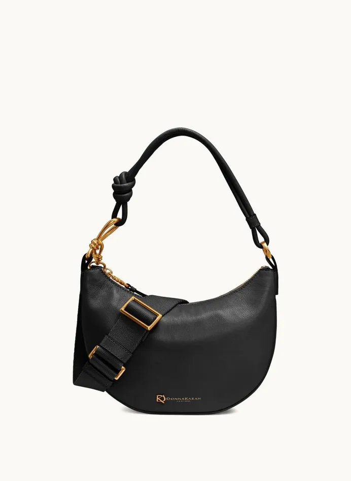 Women ROSLYN SMALL HOBO Blackgold Donna Karan New York Shoulder And Hobo Bags Women ROSLYN SMALL HOBO Blackgold Donna Karan New York Shoulder And Hobo Bags