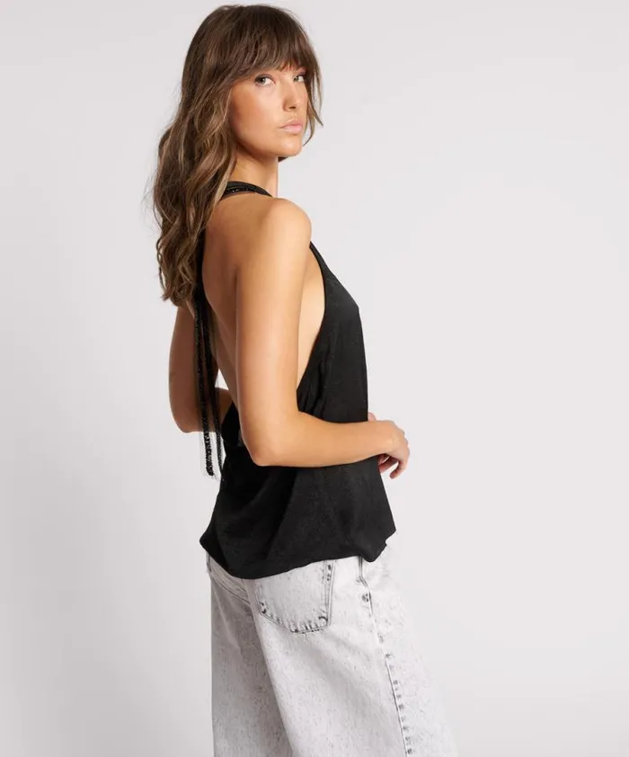 Women ROXIE EMBELLISHED BACKLESS TOP One Teaspoon Tops Women ROXIE EMBELLISHED BACKLESS TOP One Teaspoon Tops