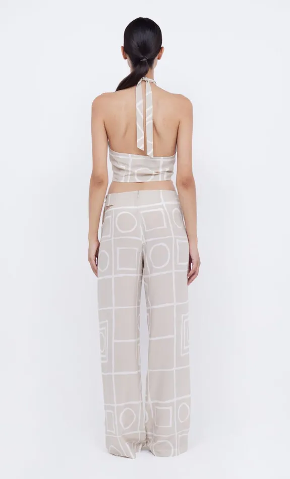 Women SALMA TIE PANT 8211 CHECKERS Bec Bridge Shorts Pants