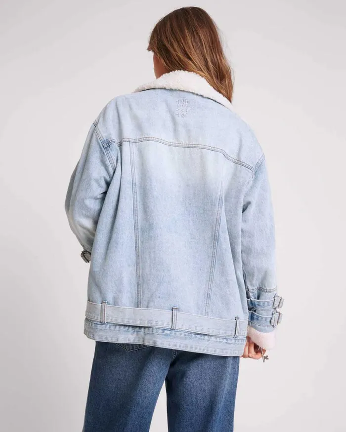 Women SALTY DOG DENIM AVIATOR JACKET One Teaspoon Denim Jackets