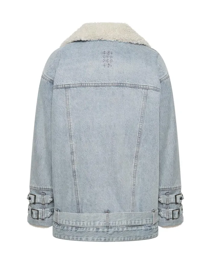 Women SALTY DOG DENIM AVIATOR JACKET One Teaspoon Denim Jackets