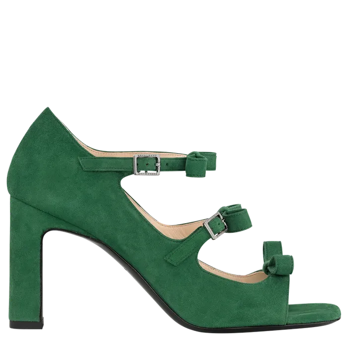 Women SandalsHeels Longchamp La Baronne Sandals Thyme