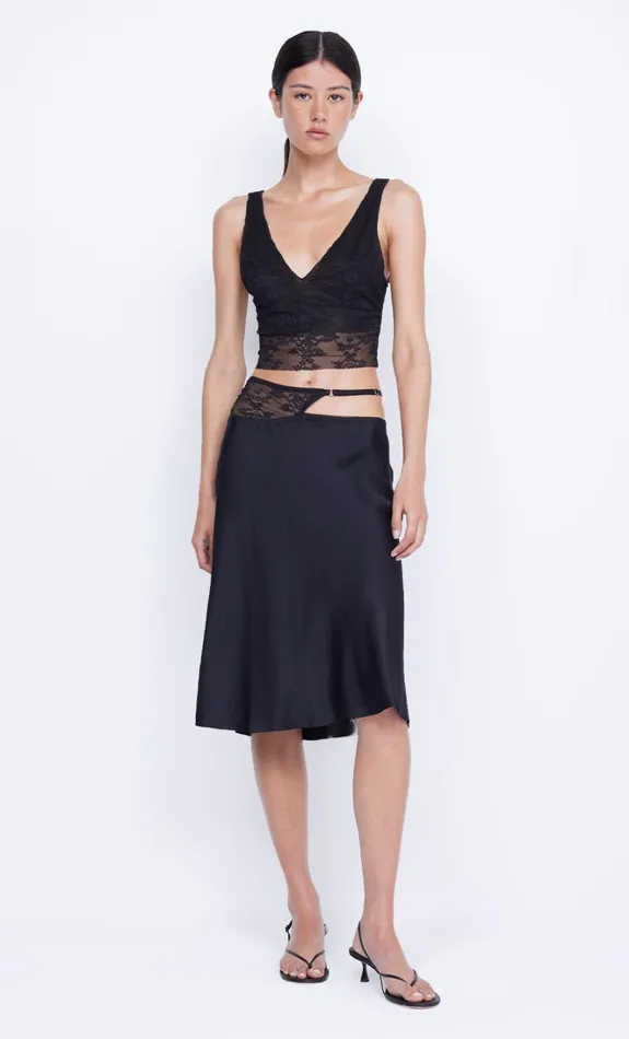 Women SANTAL CROPPED TOP 8211 BLACK Bec Bridge Cropped