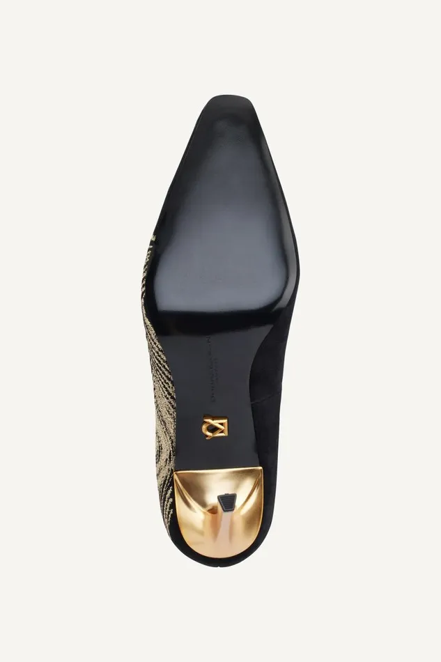 Women SAVITA HIGH PUMP Black Donna Karan New York Heels And Wedges