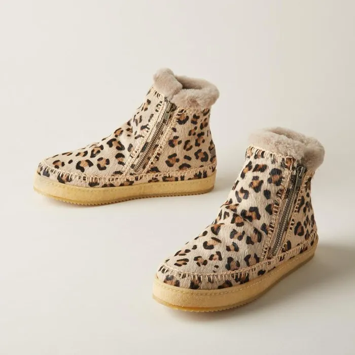 Women Setsu Crochet Boots Brown Leopard Sundance Catalog Boots Women Setsu Crochet Boots Brown Leopard Sundance Catalog Boots