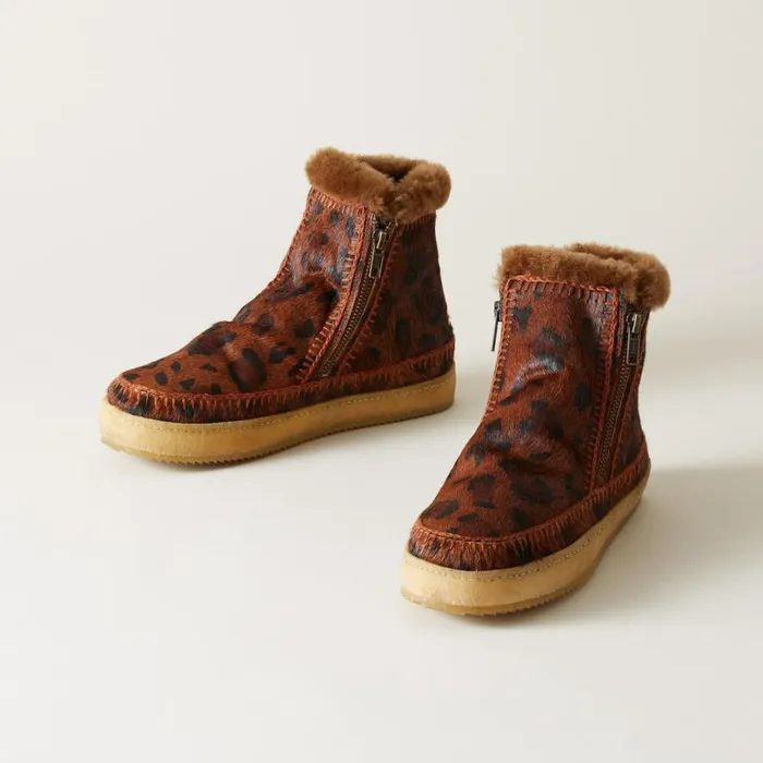 Women Setsu Crochet Boots Brown Leopard Sundance Catalog Boots Women Setsu Crochet Boots Brown Leopard Sundance Catalog Boots