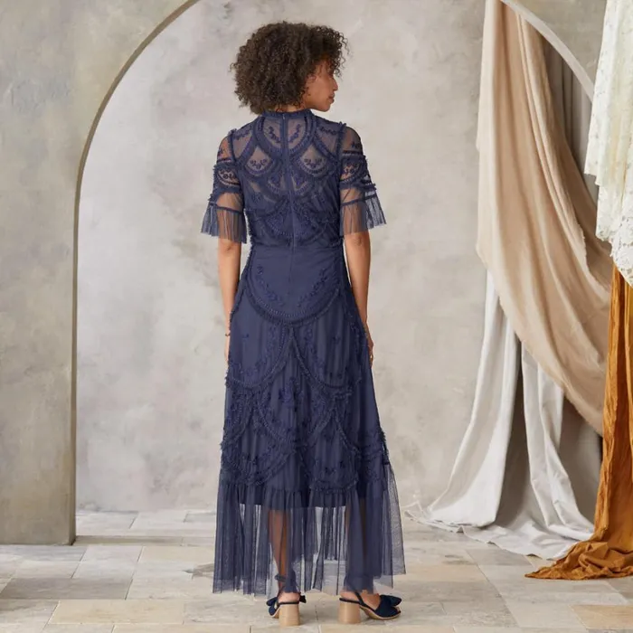 Women Shantel Dress Petite Navy Sundance Catalog Dresses and Jumpsuits