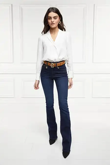 Women Shirts and Blouses Holland Cooper Cupro Shirt Bodysuit White Women Shirts and Blouses Holland Cooper Cupro Shirt Bodysuit White
