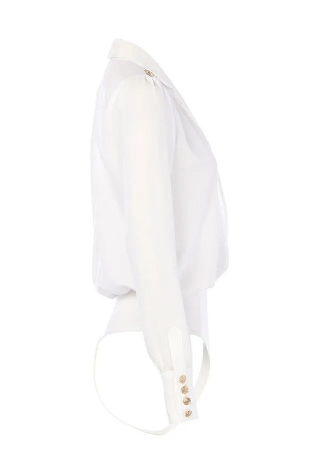 Women Shirts and Blouses Holland Cooper Cupro Shirt Bodysuit White Women Shirts and Blouses Holland Cooper Cupro Shirt Bodysuit White
