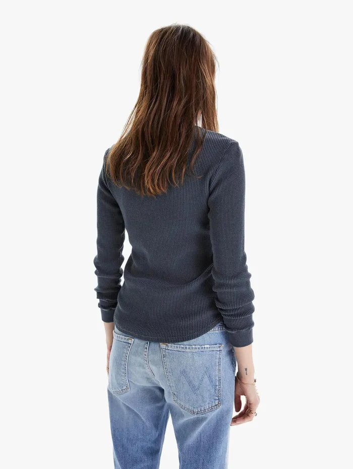Women Shirts Mother Denim The LS Itty Bitty Goodie Goodie Black