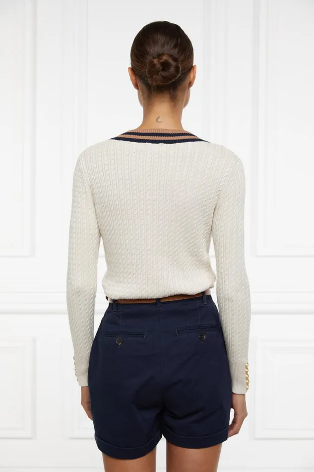 Women Shorts Holland Cooper Arnesby Chino Short Ink Navy