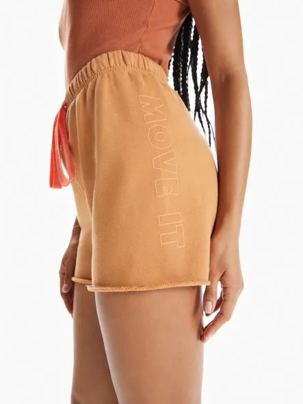 Women Shorts Mother Denim The Bender Short Fray Orange