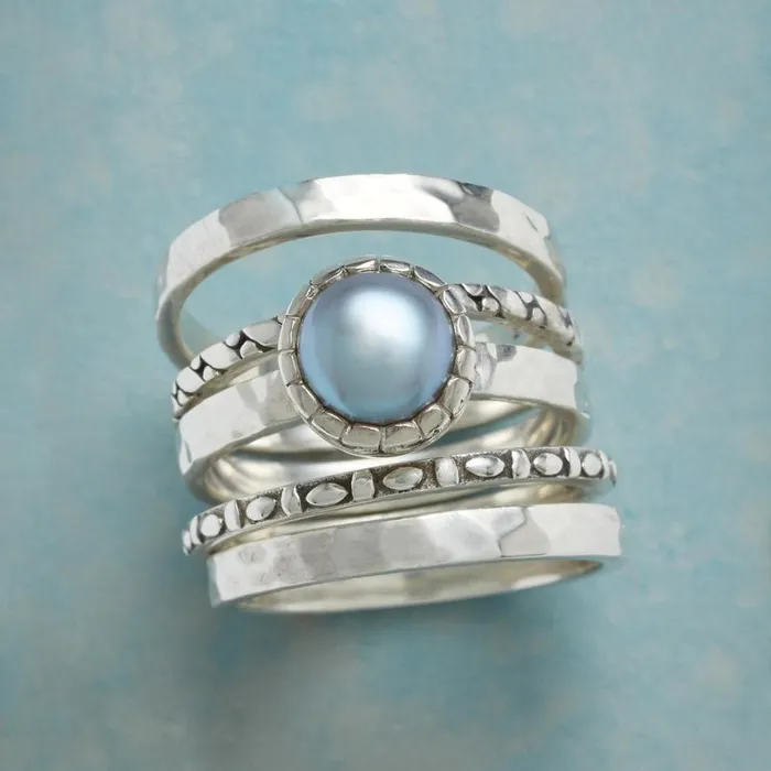 Women Silver Moon Rings Sundance Catalog Rings