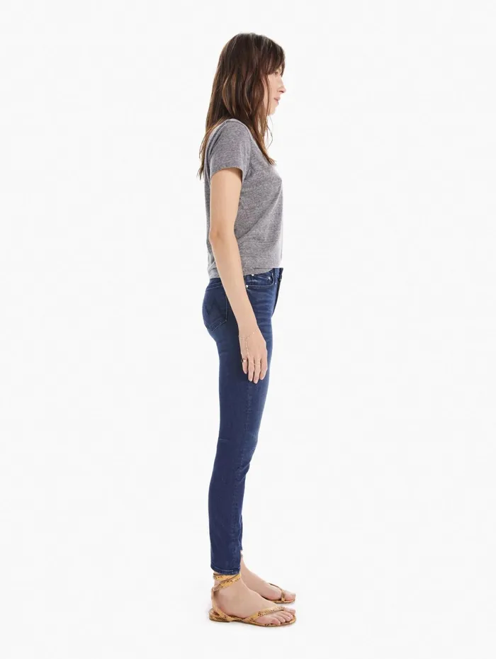 Women Skinny Mother Denim The Looker Dark Blue
