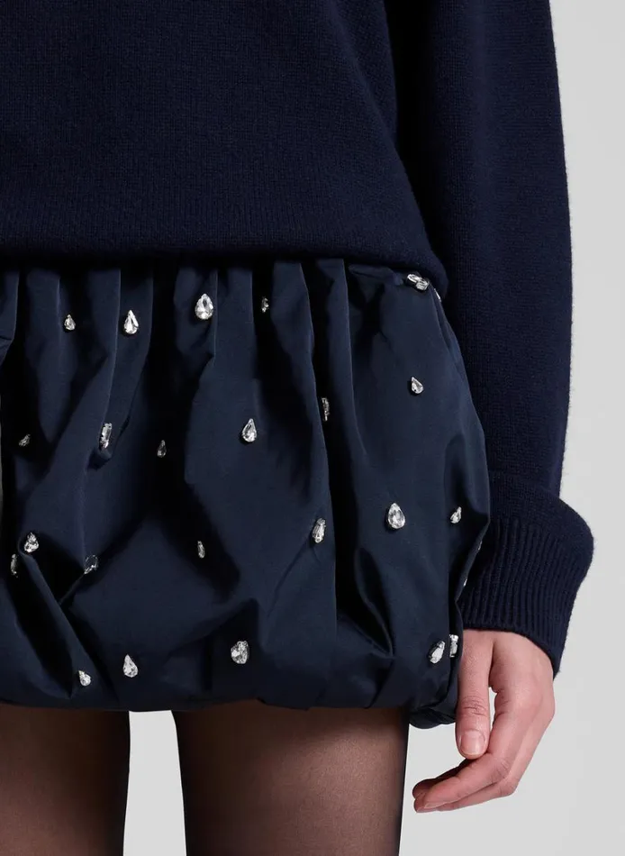 Women Skirts ALC Holly Embellished Convertible Skirt Navy