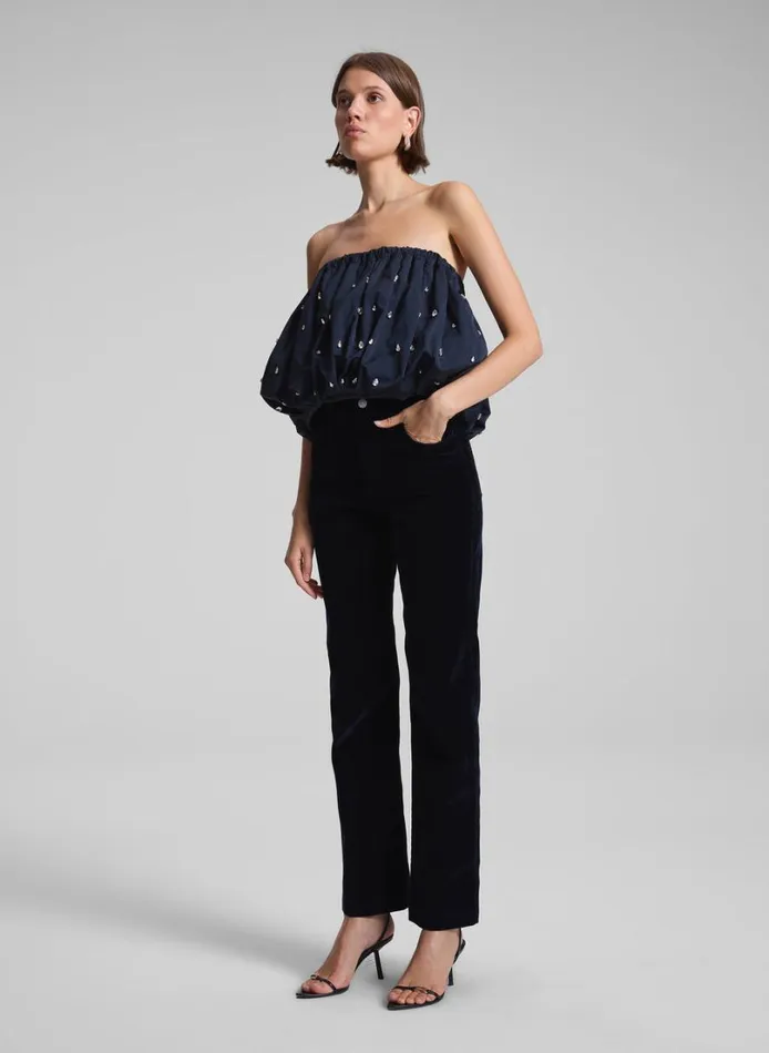 Women Skirts ALC Holly Embellished Convertible Skirt Navy