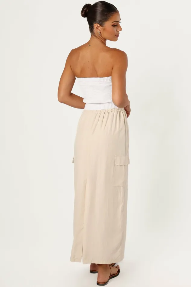 Women Skirts Petal and Pup Picilo Long Midi Skirt Stone