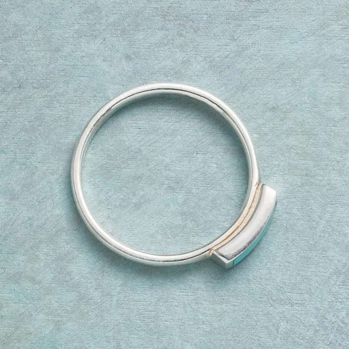 Women Slimline Turquoise Ring Sundance Catalog Rings