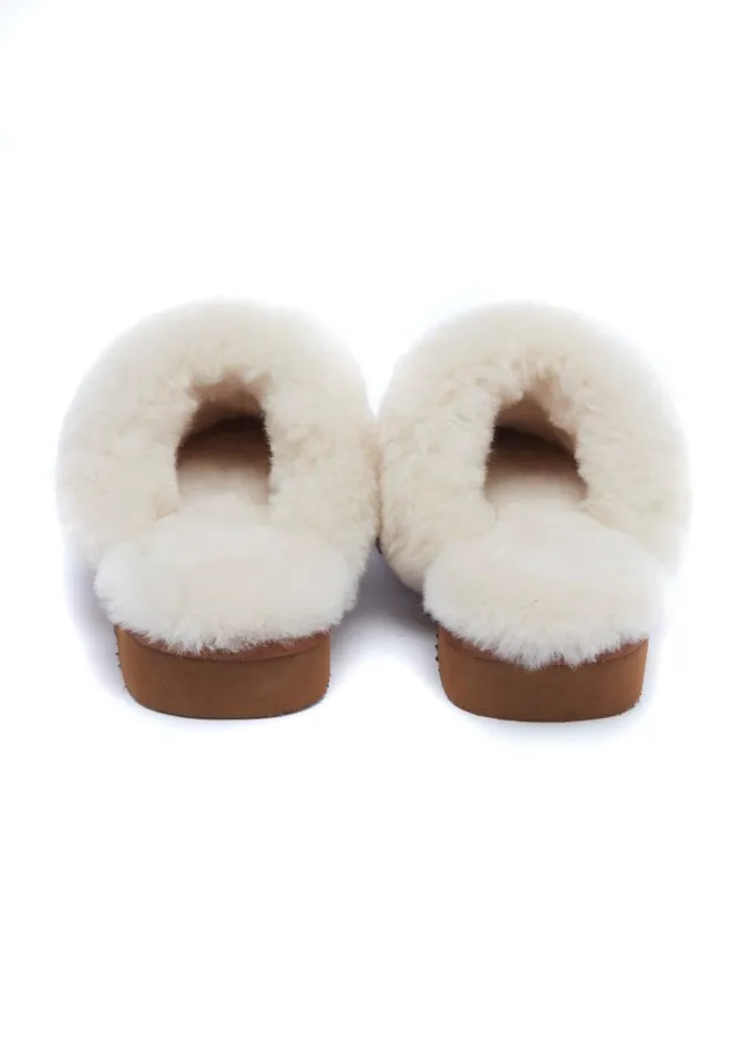 Women Slippers Holland Cooper HC Shearling Slipper Tan