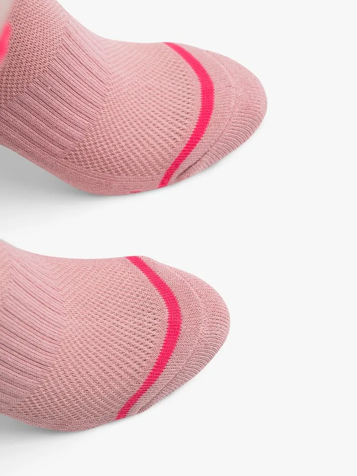 Women SocksLaces Mother Denim Baby Steps Pink