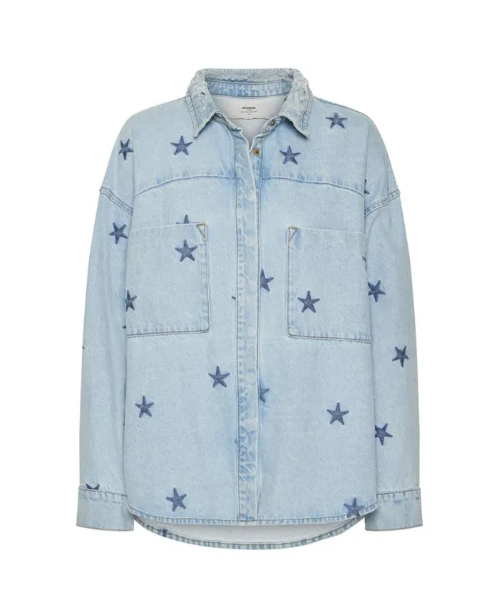 Women STARRED DARIA DENIM SHIRT One Teaspoon Denim Tops