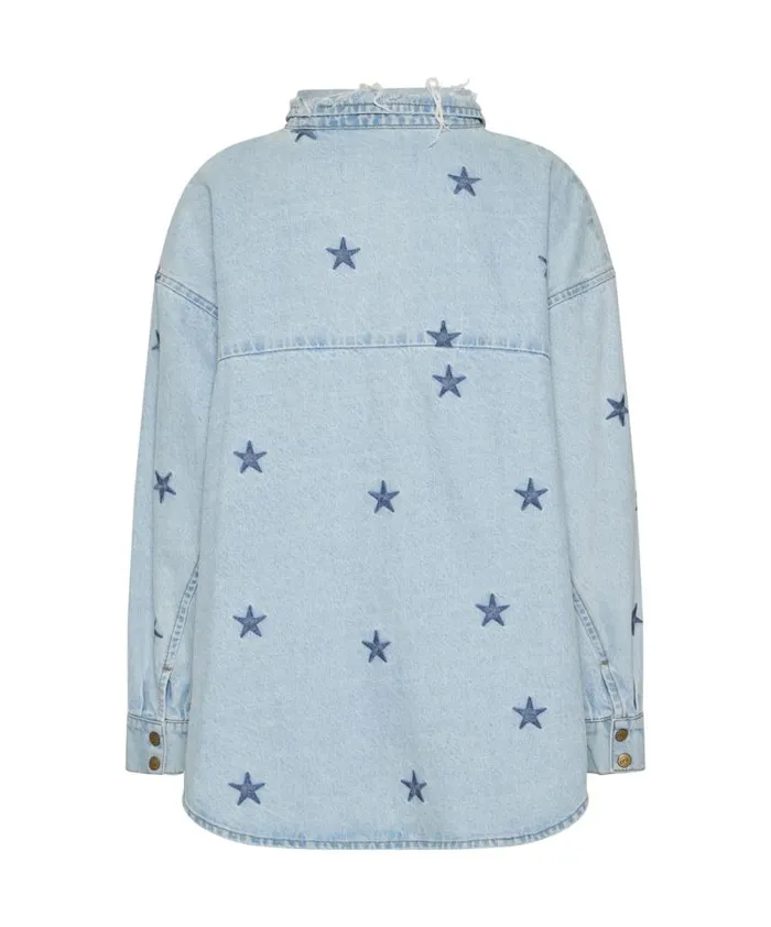 Women STARRED DARIA DENIM SHIRT One Teaspoon Denim Tops