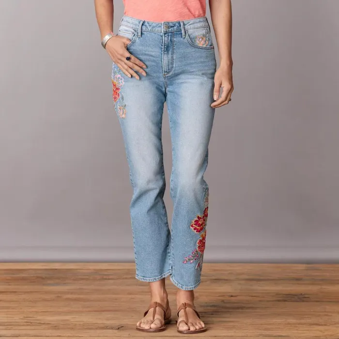 Women Stella Floral Charm Jeans Floral Sundance Catalog Denim Shop Women Stella Floral Charm Jeans Floral Sundance Catalog Denim Shop