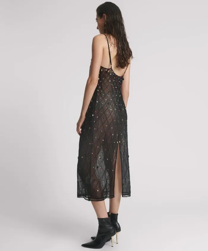 Women STELLAR JEWEL HAND BEADED SLIP DRESS One Teaspoon Mini Dresses