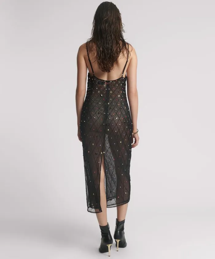 Women STELLAR JEWEL HAND BEADED SLIP DRESS One Teaspoon Mini Dresses