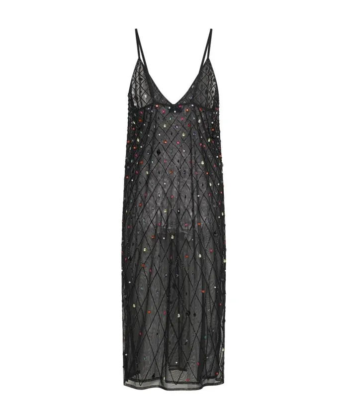 Women STELLAR JEWEL HAND BEADED SLIP DRESS One Teaspoon Mini Dresses