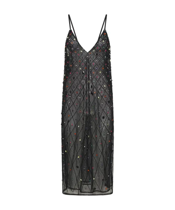Women STELLAR JEWEL HAND BEADED SLIP DRESS One Teaspoon Mini Dresses