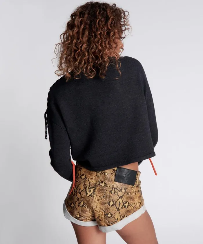 Women STITCHED UP CROP KNIT SWEATER One Teaspoon Knitwear Women STITCHED UP CROP KNIT SWEATER One Teaspoon Knitwear
