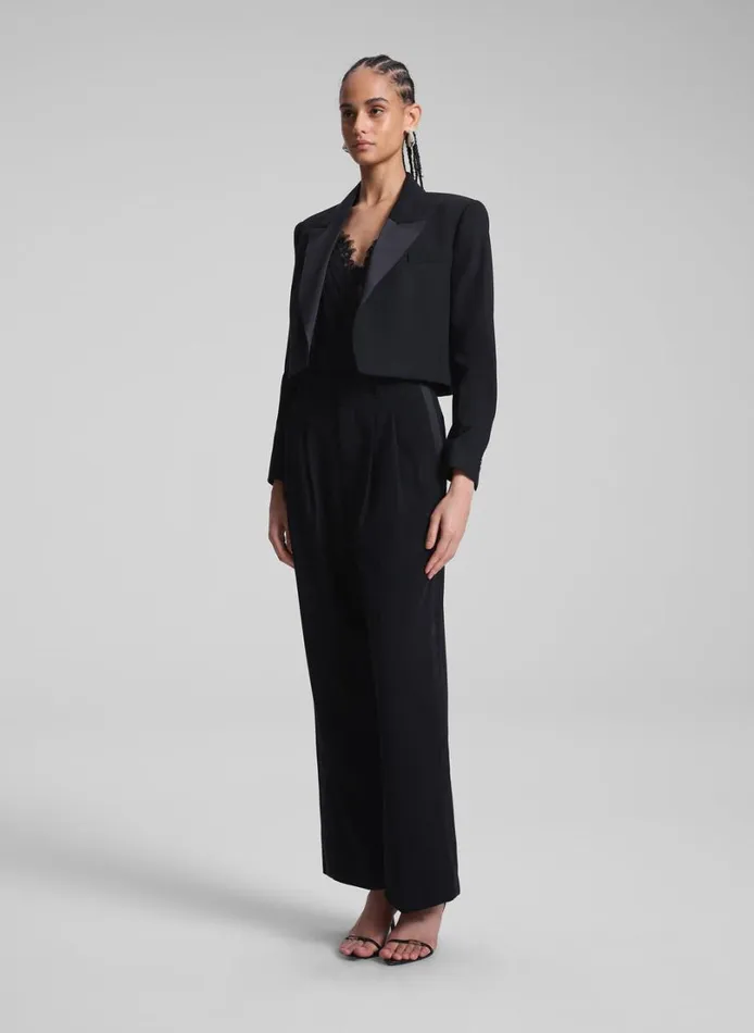 Women Suits ALC Anderson Cropped Tux Jacket Blackblack