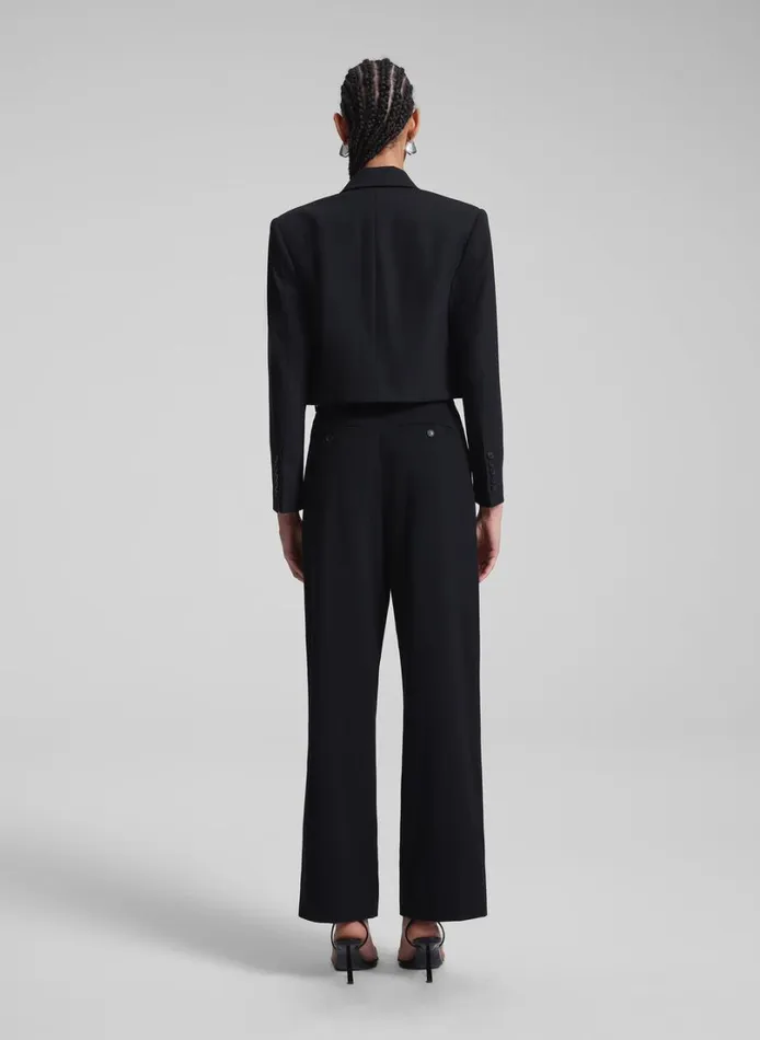 Women Suits ALC Anderson Cropped Tux Jacket Blackblack
