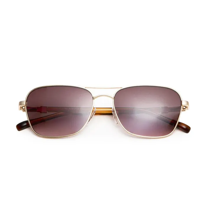 Women Sunglasses Bruno Magli Playa Aviator Sunglasses 8211 Gold Tortoise