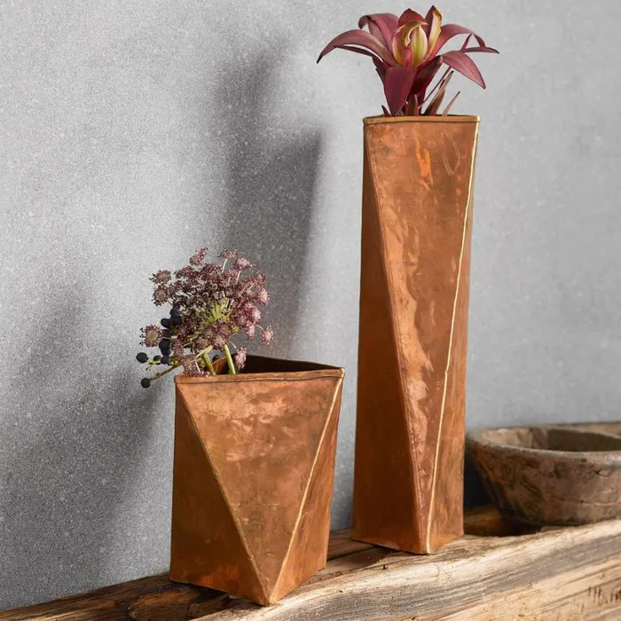 Women Suri Copper Vase Sundance Catalog Decor