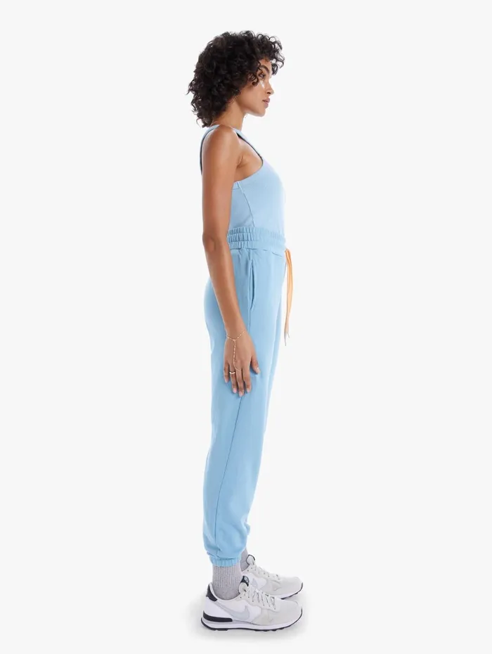 Women Sweatpants Mother Denim The Knock Out Ankle Light Blue