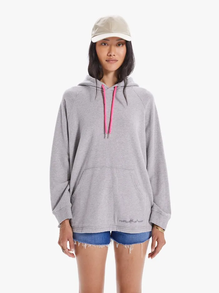Women Sweatshirts Mother Denim The Cocoon Hoodie Lightpastel Grey