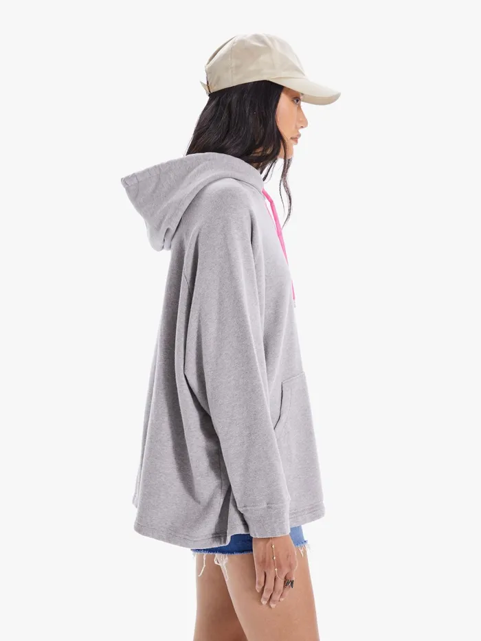 Women Sweatshirts Mother Denim The Cocoon Hoodie Lightpastel Grey
