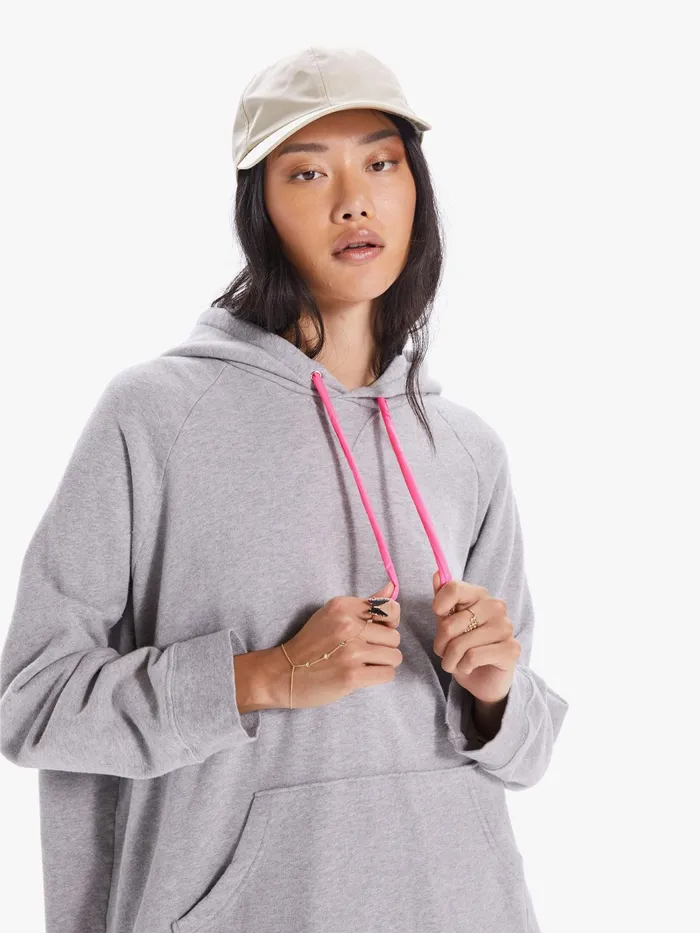 Women Sweatshirts Mother Denim The Cocoon Hoodie Lightpastel Grey