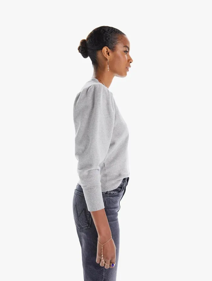 Women Sweatshirts Mother Denim The Curve Ball Heather Grey