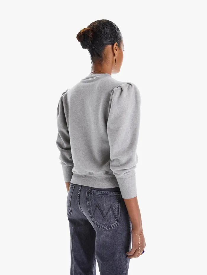 Women Sweatshirts Mother Denim The Curve Ball Heather Grey