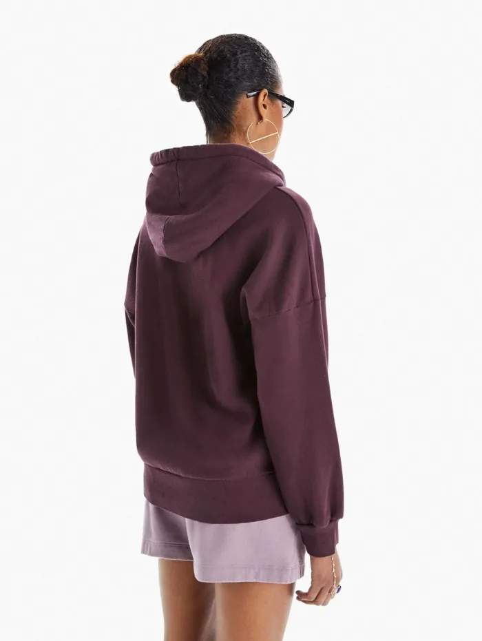 Women Sweatshirts Mother Denim The Whip It Hoodie Dark Purple