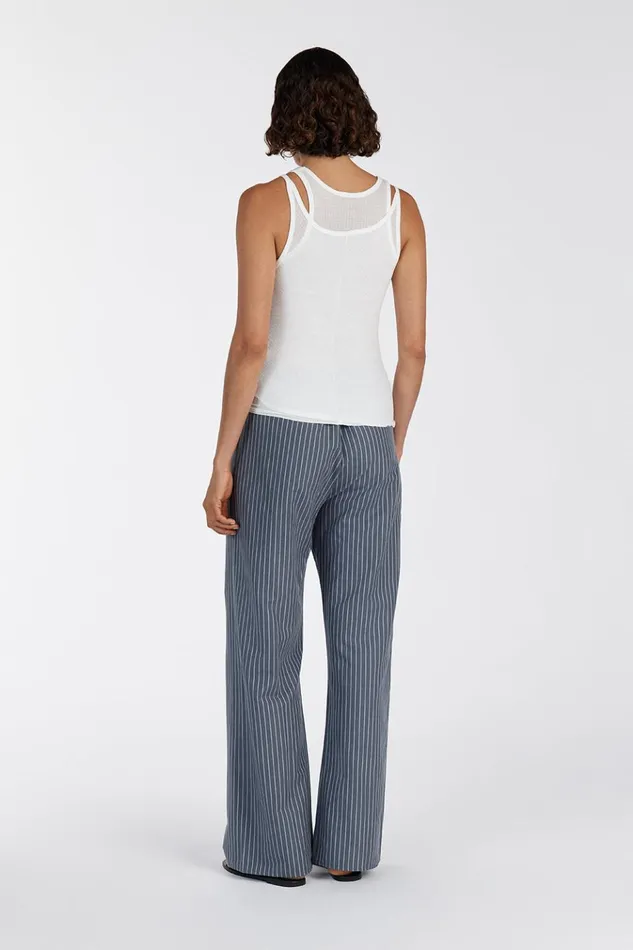Women Tanks DISSH JUDE OFF WHITE SLEEVELESS LAYER TOP