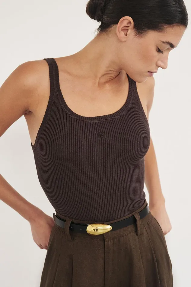 Women Tanks DISSH SIGNATURE CHOC SCOOP TANK