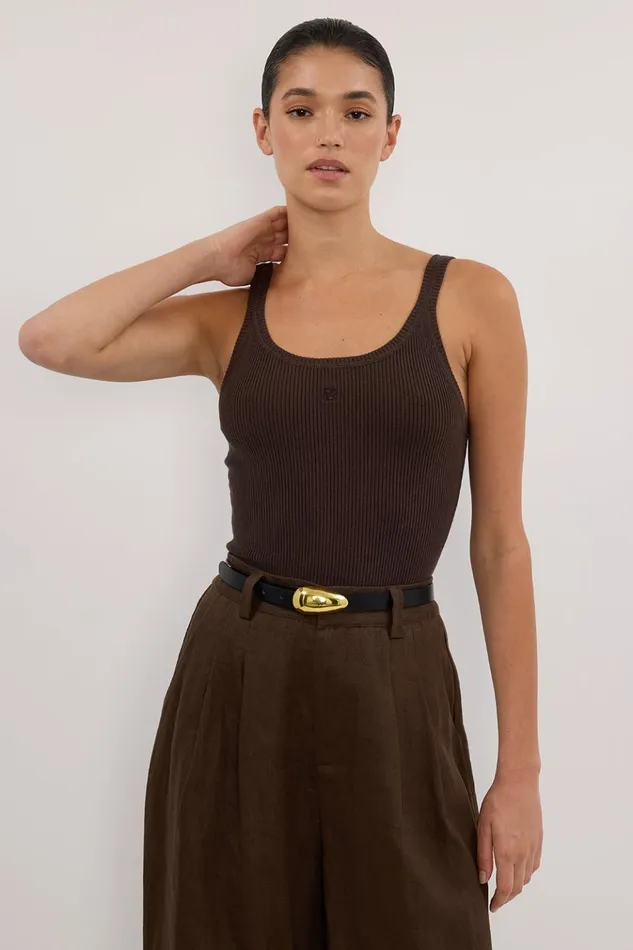 Women Tanks DISSH SIGNATURE CHOC SCOOP TANK