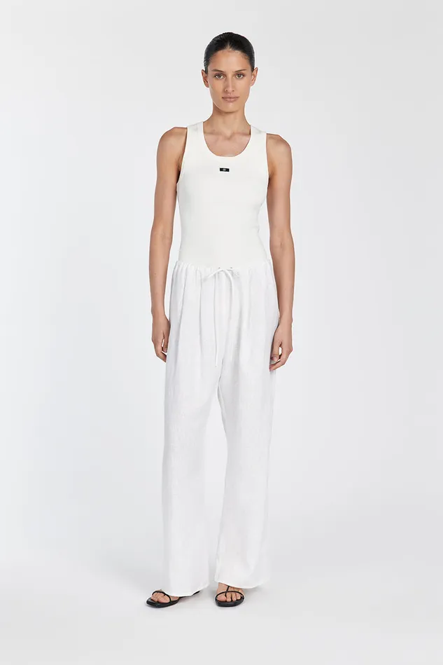 Women Tanks DISSH SIGNATURE OFF WHITE TANK