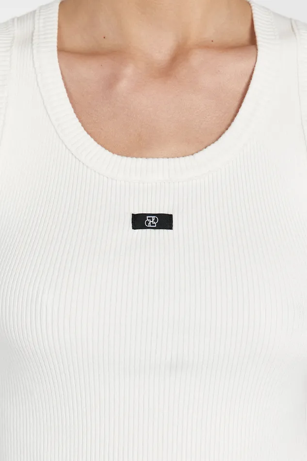 Women Tanks DISSH SIGNATURE OFF WHITE TANK